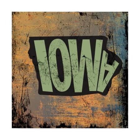 Trademark Fine Art Art Licensing Studio 'Iowa' Canvas Art, 14x14 ALI38474-C1414GG